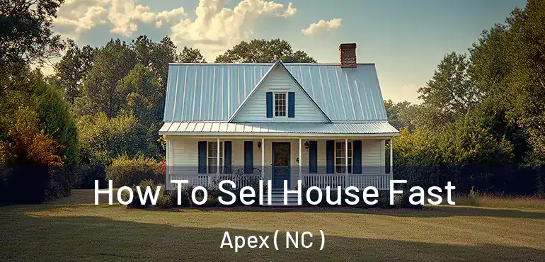  How To Sell House Fast Apex ( NC )
