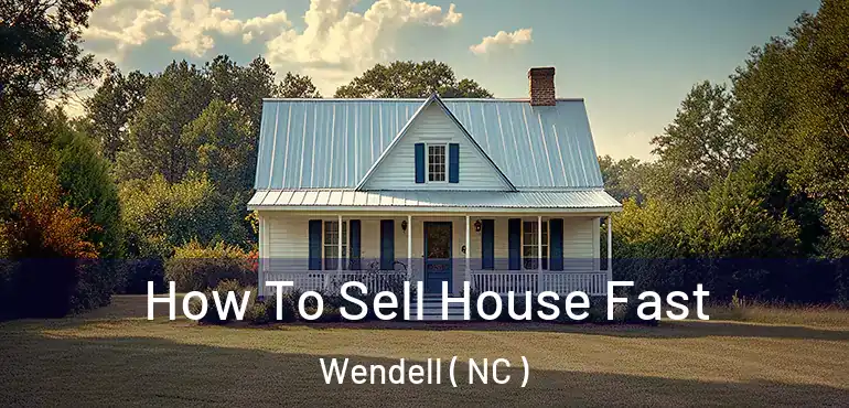  How To Sell House Fast Wendell ( NC )