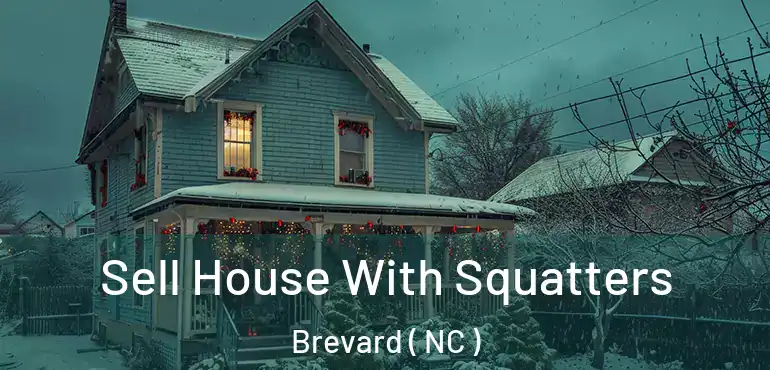  Sell House With Squatters Brevard ( NC )